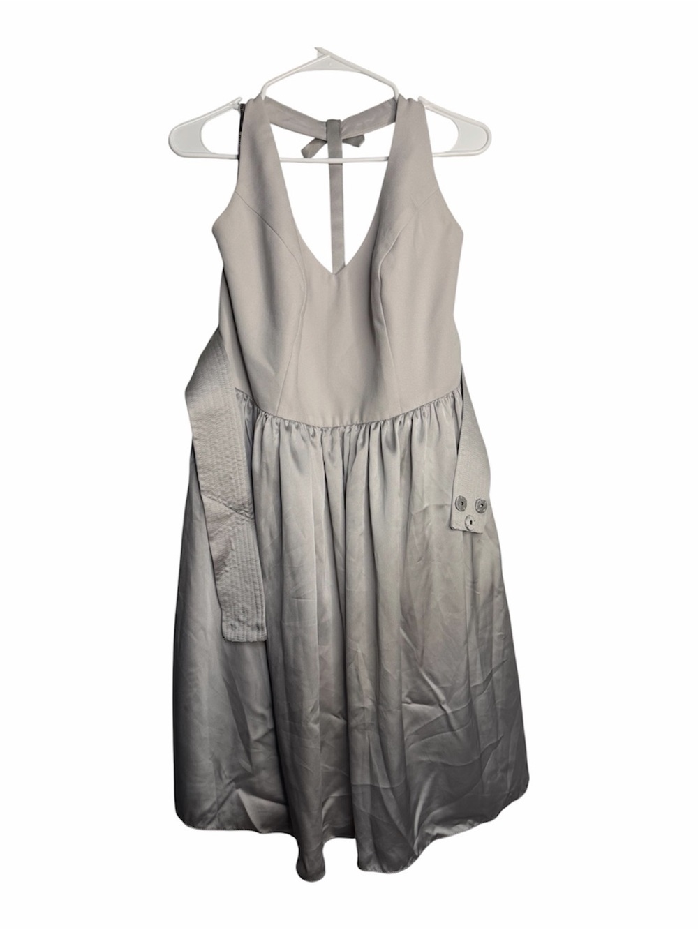 White By Vera Wang size 16 Silver Dress , Wedding, Bridesmaid, Halter top, Bride